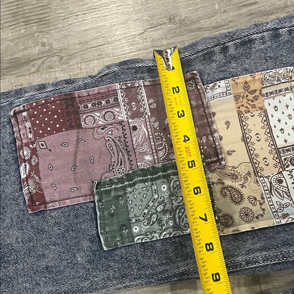 SO jeans super high rise dad jeans size 3/26W Patchwork Women Jeans juniors - Picture 5 of 10